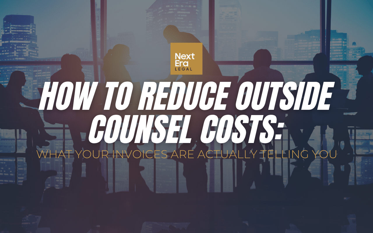 How to Reduce Outside Counsel Costs: What Your Invoices Are Actually Telling You